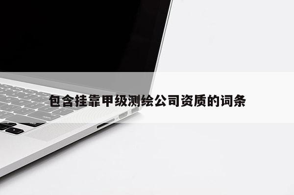 包含挂靠甲级测绘公司资质的词条