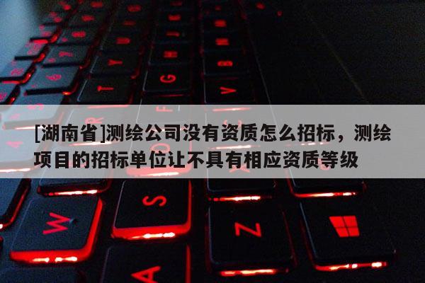 [湖南省]测绘公司没有资质怎么招标，测绘项目的招标单位让不具有相应资质等级