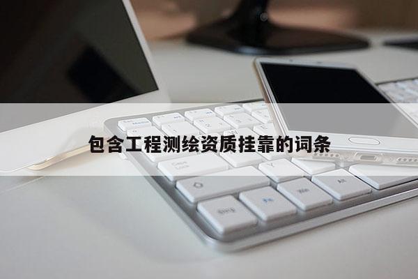 包含工程测绘资质挂靠的词条