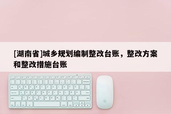 [湖南省]城乡规划编制整改台账，整改方案和整改措施台账