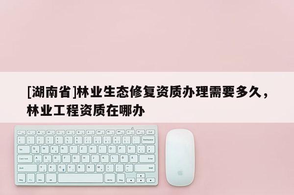 [湖南省]林业生态修复资质办理需要多久，林业工程资质在哪办