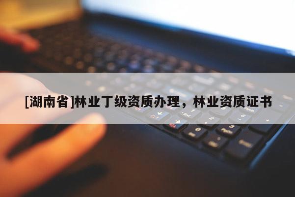 [湖南省]林业丁级资质办理，林业资质证书