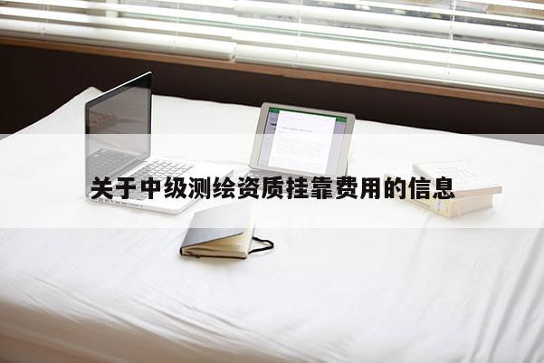 关于中级测绘资质挂靠费用的信息
