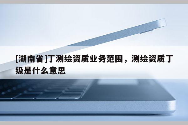 [湖南省]丁测绘资质业务范围，测绘资质丁级是什么意思