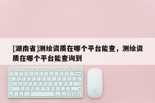 [湖南省]测绘资质在哪个平台能查，测绘资质在哪个平台能查询到