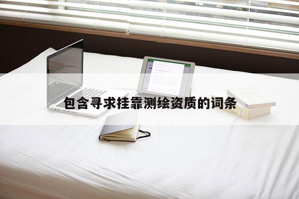 包含寻求挂靠测绘资质的词条